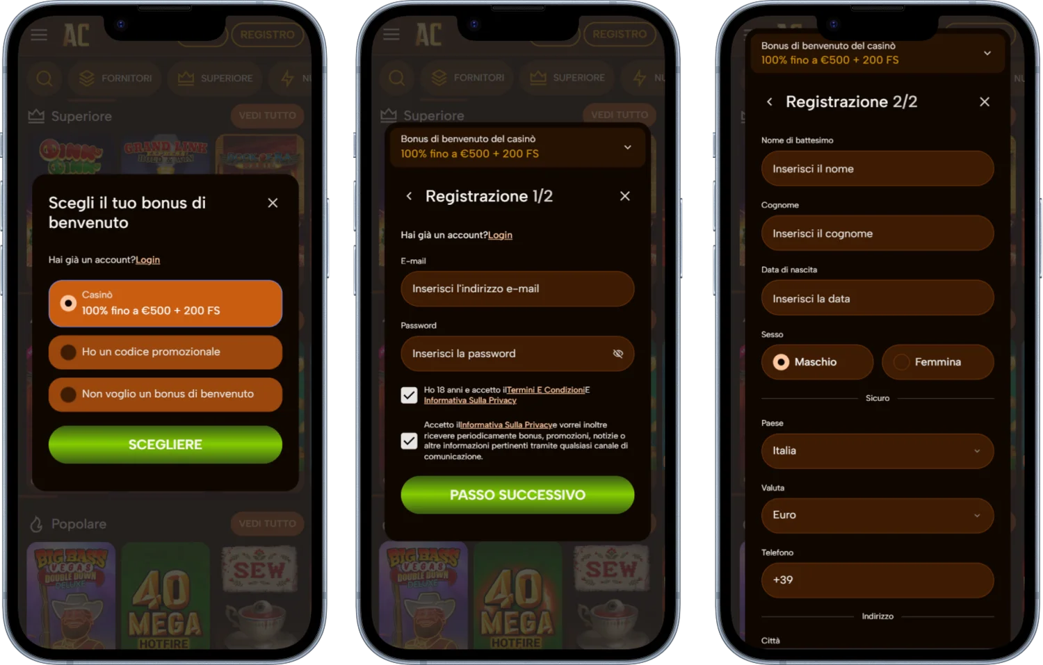 AtlanticAce Casino Registrazione e accedi